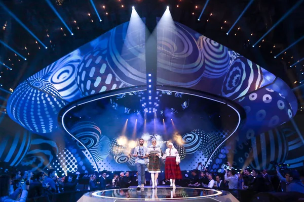 Verka Serduchka de Ucrania Eurovisión 2017 - foto de stock