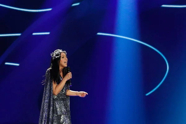 Jamala desde Ukraine eurovision 2017 - foto de stock