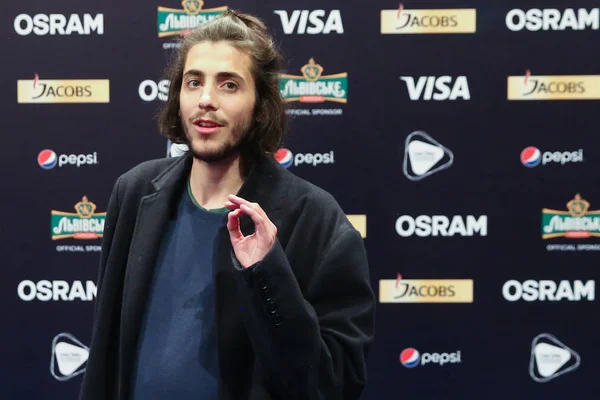 Salvador Sobral desde Portugal Eurovisión 2017 - foto de stock