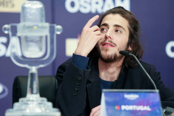 Salvador Sobral desde Portugal Eurovisión 2017 - foto de stock