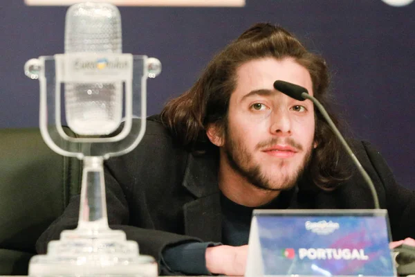 Salvador Sobral desde Portugal Eurovisión 2017 - foto de stock