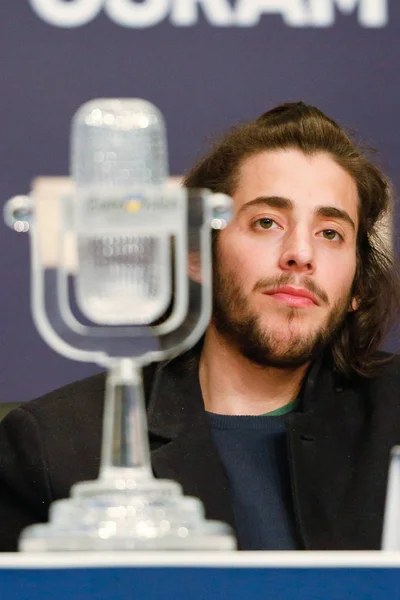 Salvador Sobral desde Portugal Eurovisión 2017 - foto de stock