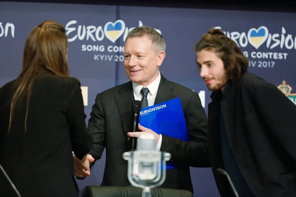 Salvador Sobral from Portugal Eurovision 2017 — Stock Photo