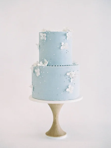 Esküvői torta, virág dekoráció — Stock Fotó