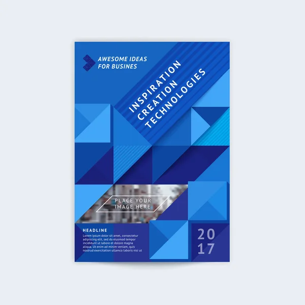 Brochure template layout — Stock Vector