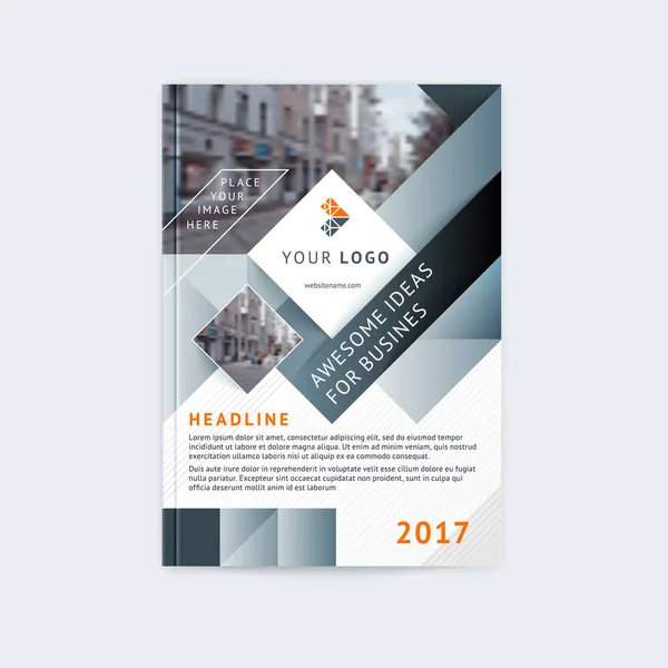 Brochure template layout — Stock Vector