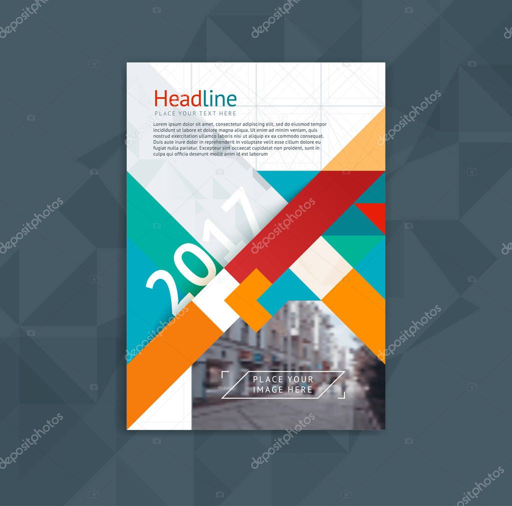 Brochure template layout