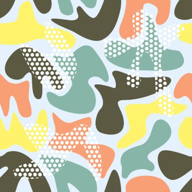 kamuflaj soyut desen