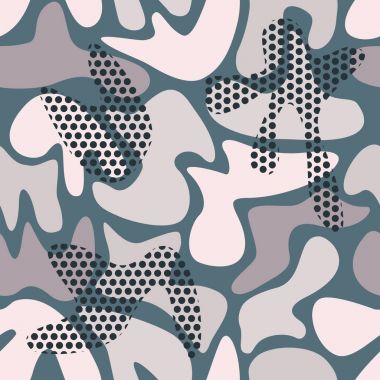 kamuflaj soyut desen