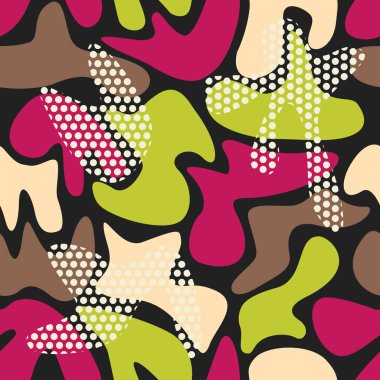 kamuflaj soyut desen