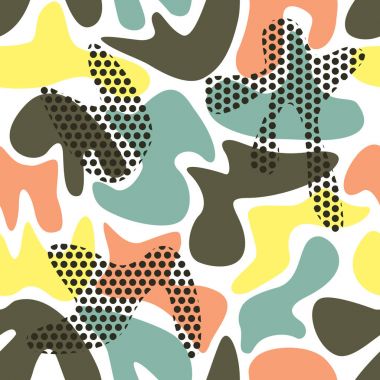 kamuflaj soyut desen