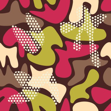 kamuflaj soyut desen