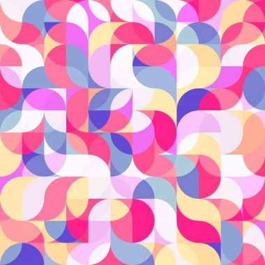 dalgalı geometrik formlar paterni