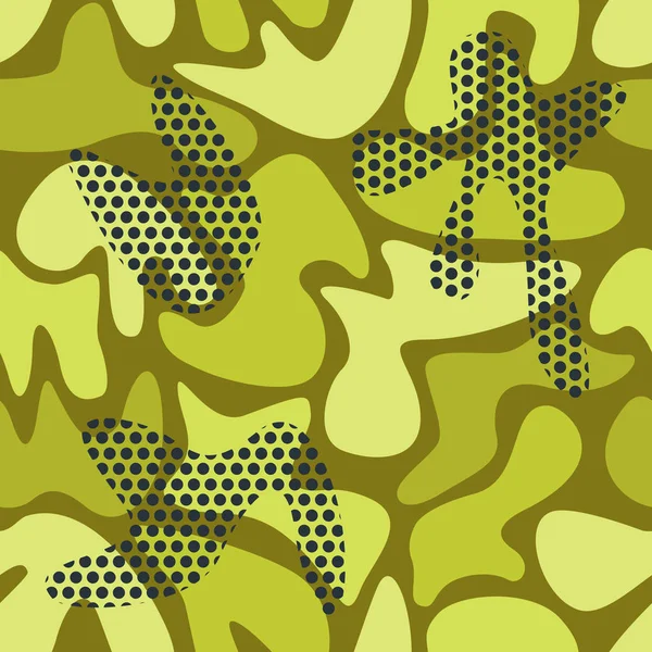 Modèle abstrait de camouflage — Image vectorielle