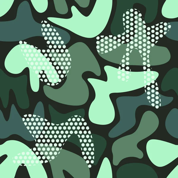 Padrão abstrato de camuflagem — Vetor de Stock