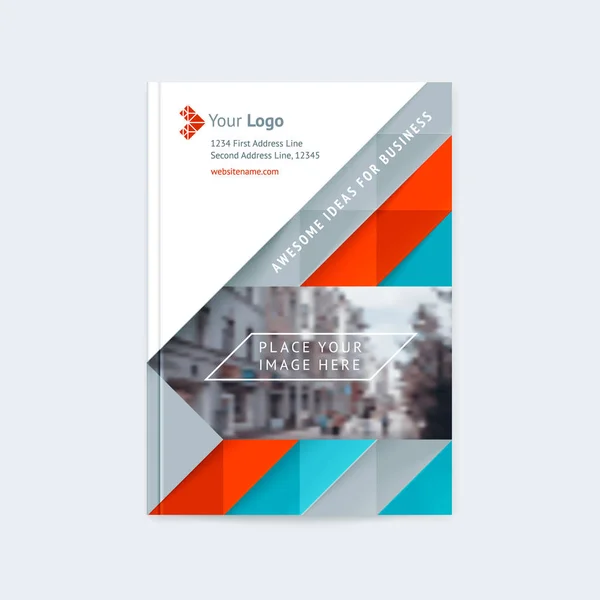 Business brochure template — Stock Vector