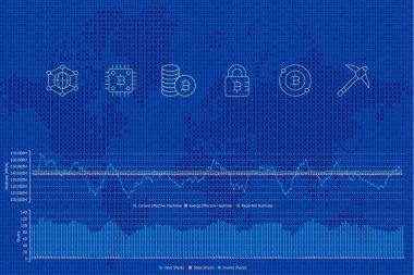 Blockchain arka plan ile kutsal kişilerin resmi