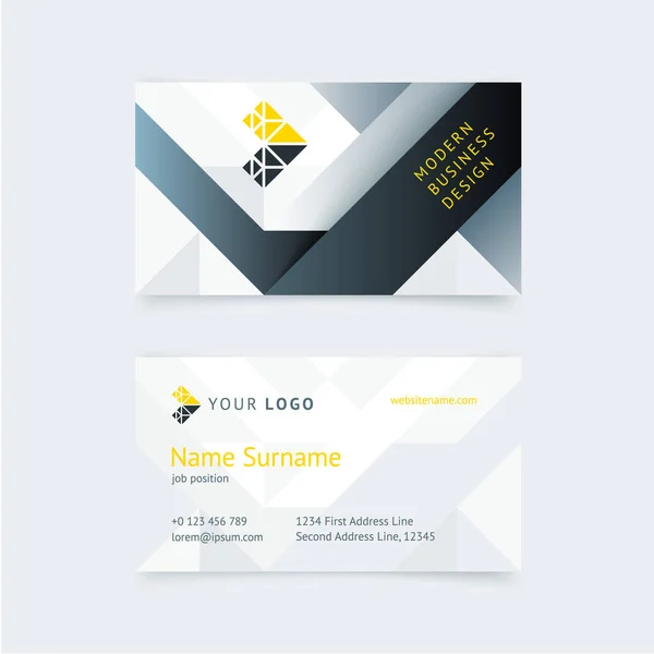 Vector creative business card template — Stock Vector