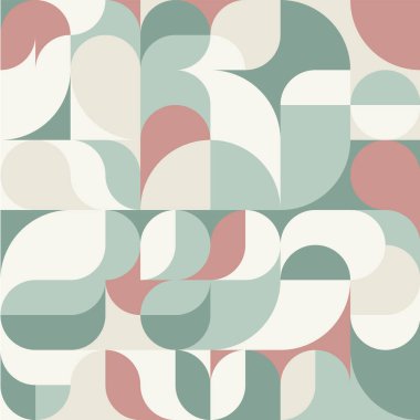 Arkaplan tasarımı, yazdırma, sosyal ağlar, ambalaj, tekstil, web için modern tarzda geometrik elementlerin vektör deseni.