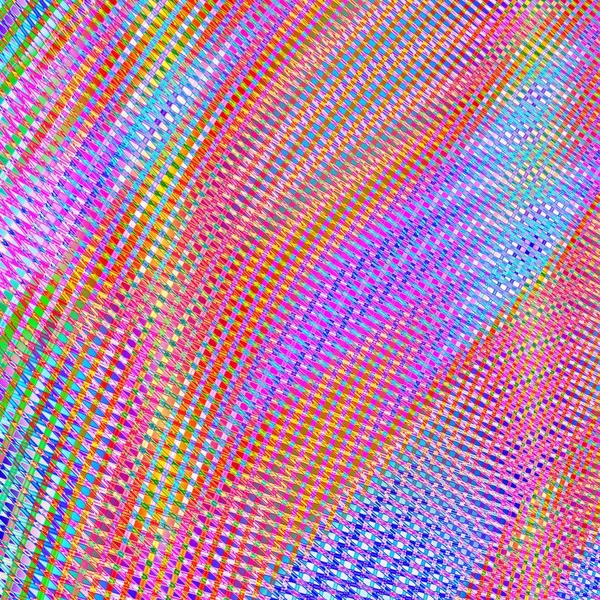 Retro Farbe Kunst Abstrakt Welle Quadratischen Muster Hintergrund — Stockfoto