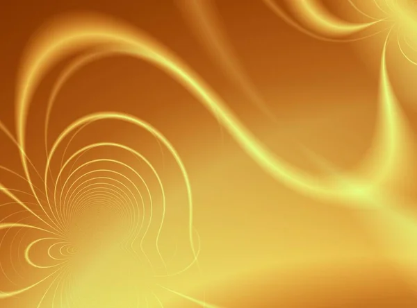 Wavy Art Abstract Graphic Gold Design — Stock Photo, Image