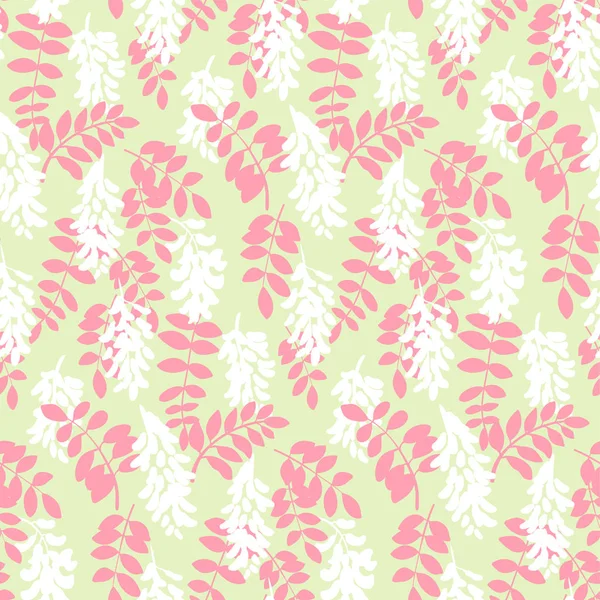 Vector estilizado floral colorido vibrante textura patrón sin costuras — Vector de stock