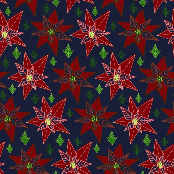 Vecteur stylisé floral coloré vibrant texture motif sans couture — Image vectorielle