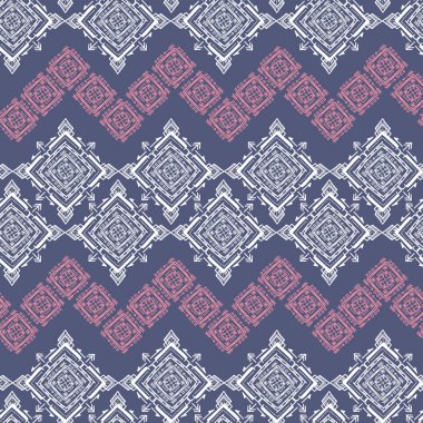 Handdrawn vektör etnik süs seamless modeli.