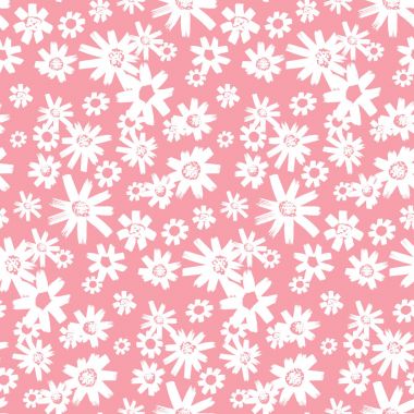 Beyaz çiçekli zarif seamless modeli