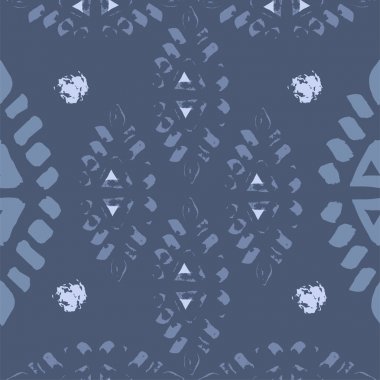 Basit vektör etnik seamless modeli textur soyut el çekilmiş