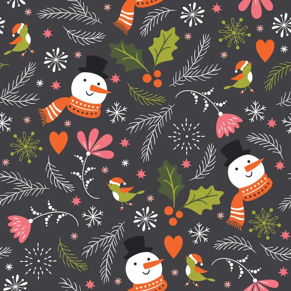 Christmas seamless pattern — Stock Vector