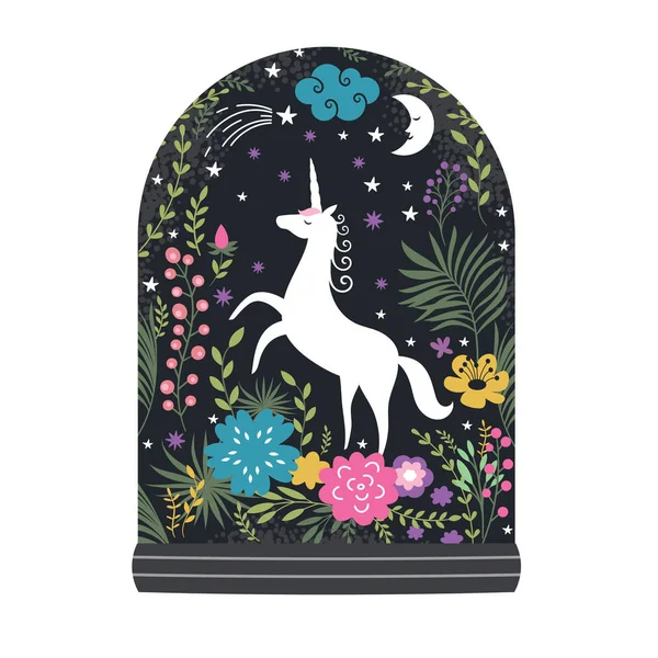 Unicorn peri masalı arka plan