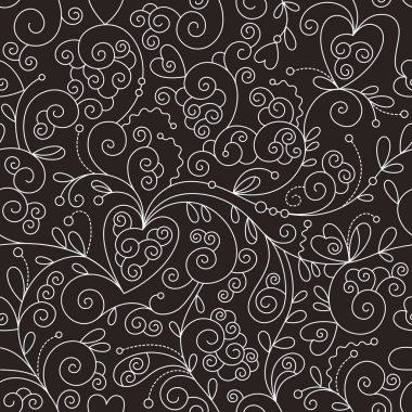 swirls ile Seamless Modeli 