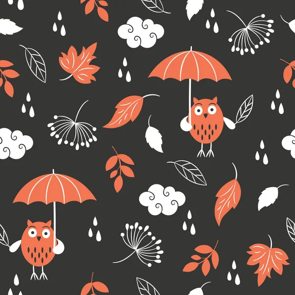 Seamless pattern. Autumn. — Stock Vector