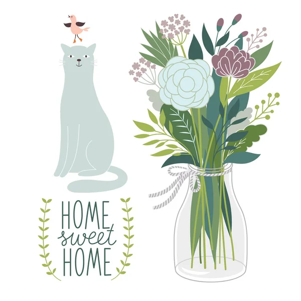 Home Sweet Home Texte — Image vectorielle