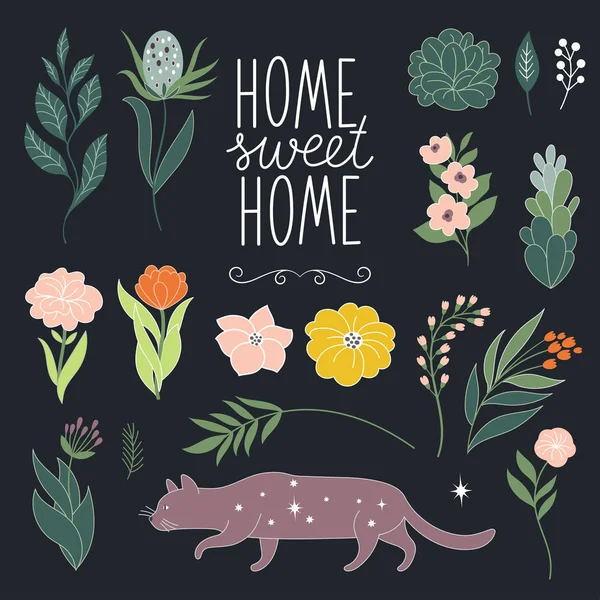 Home Sweet Home Texte — Image vectorielle
