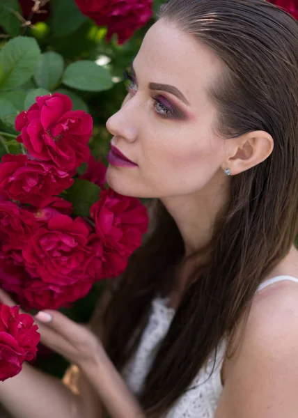 Portrait of a beautiful girl glamorous girl — Stock Photo, Image