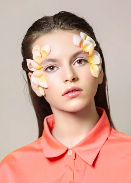 Portret Van Jong Model Meisje Studio — Stockfoto