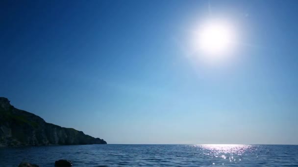 일몰에 해안 풍경 — 비디오