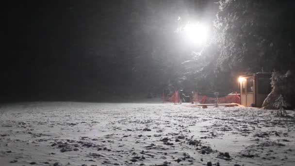 Bosque de Cárpatos por la noche — Vídeo de stock