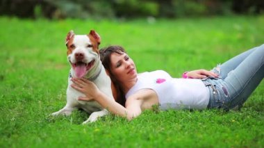 kadın ile köpek parkı 