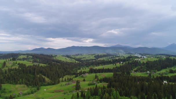 Paysage village de montagne  
