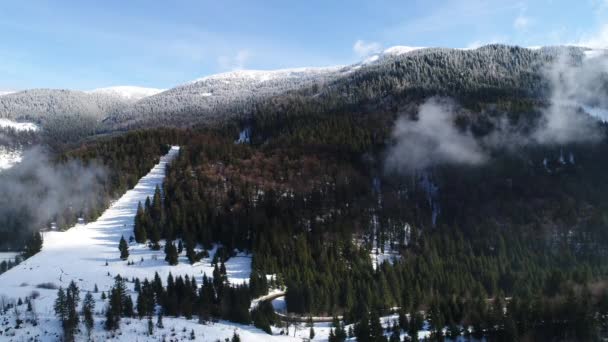 Montagnes carpates en temps ensoleillé — Video