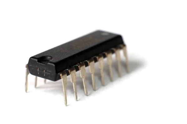 Smd електронні чипи у випадку з Dip — стокове фото