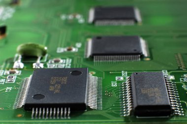 SMD çipi ile yeşil bellek tahtasını kapat
