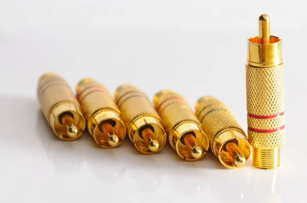 Компонент Рка з золотим покриттям. — стокове фото