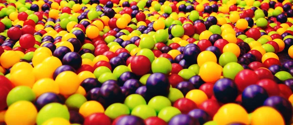 Fond lumineux de boules en plastique — Photo