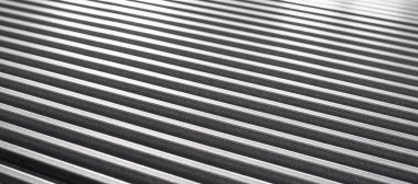 Bükülmüş metal bir yüzeye yakın çekim