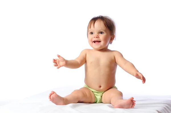 Schattige kleine baby meisje portret — Stockfoto