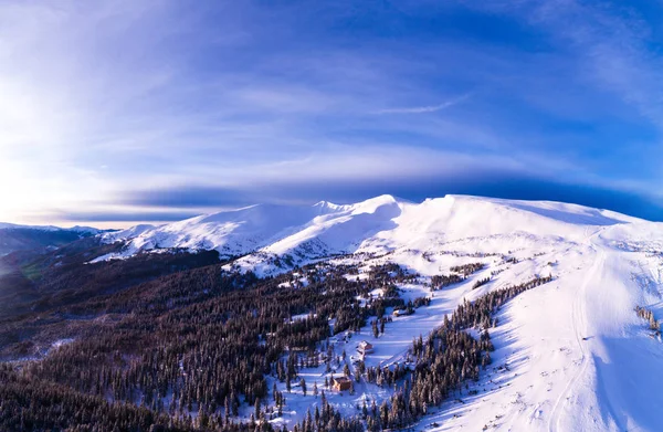 Aerial view of a bright beautiful panorama — Stock Photo, Image